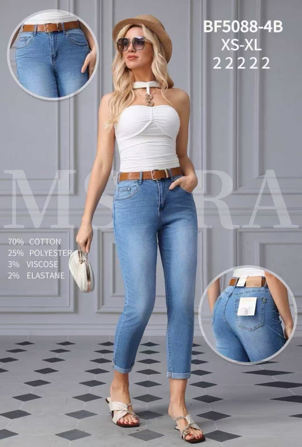 Spodnie damskie jeans Roz XS-XL, 1 Kolor .Paczka 10 szt 1